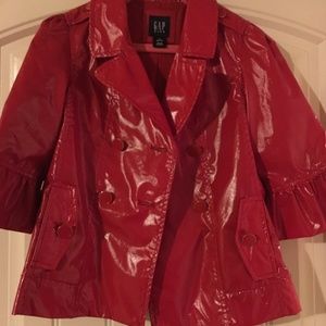 GAP Girls Red Rain Jacket